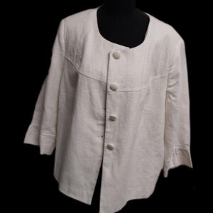 White Linen Skirt Set